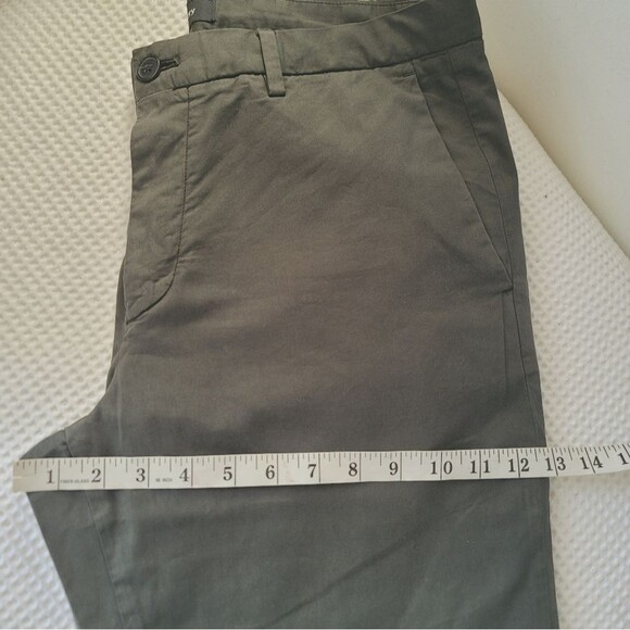 Theory Men's Blake Patton Slim Fit chino Pants size 33 Olive Green - Picture 11 of 13